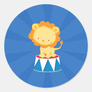 Rond Sticker de la fête du Carnaval de cirque