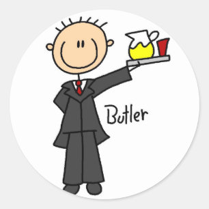 Rond Sticker de la Figure Butler