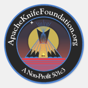 Rond Sticker de la Fondation Apache Knife