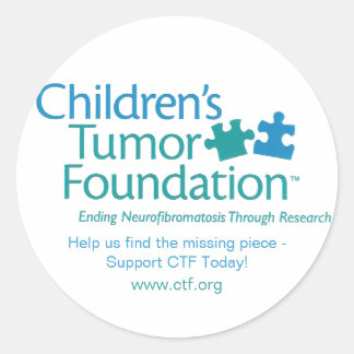Rond Sticker de la Fondation Tumor pour enfants - Custo
