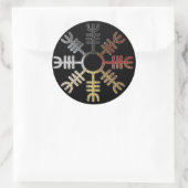 Rond Sticker de la Helm of Awe Bear Pride (Sac)