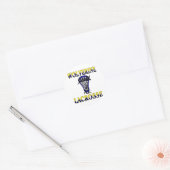 Rond Sticker de la Mascotte de crosse Wolverinies (Enveloppe)
