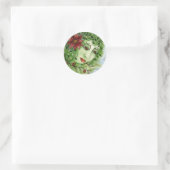 Rond Sticker de la nymphe de Poinsettia Holly (Sac)