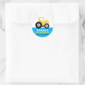 Rond Sticker de la partie Anniversaire de enfant du tra (Sac)