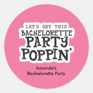 Rond Sticker de la partie de bachelorette