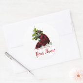 Rond Sticker de la peste Doctor Funny Xmas (Enveloppe)