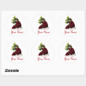 Rond Sticker de la peste Doctor Funny Xmas (Feuille)