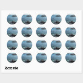 Rond Sticker de la rivière Tweed 2 (Feuille)