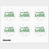 Rond Sticker de la Saint-Patrick (Feuille)