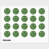 Rond Sticker de la Saint Patrick (Feuille)