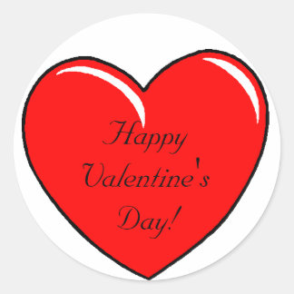 Rond Sticker de la Saint Valentin