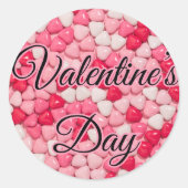 Rond Sticker de la Saint Valentin (Devant)