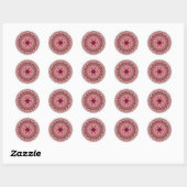 Rond Sticker de la Saint Valentin Lacy (Feuille)