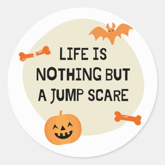 Rond Sticker de la sangle de saut d'Halloween (Devant)
