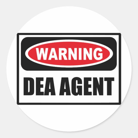 Rond Sticker de l'AGENT DEA (Devant)