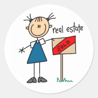 Rond Sticker de l'agent immobilier