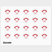 Rond Sticker de l'année du singe 2016 (Feuille)