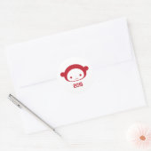 Rond Sticker de l'année du singe 2016 (Enveloppe)
