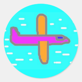 Rond Sticker de l'avion