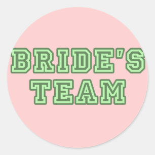 Rond Sticker de l'équipe de mariée