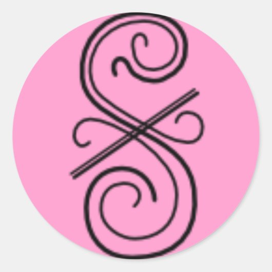 Rond Sticker de ligne courbe (Devant)