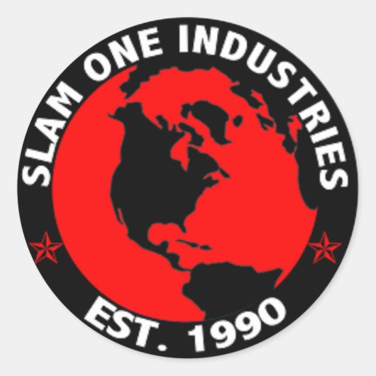 ROND STICKER DE L'INDUSTRIE SLAM ONE (Devant)