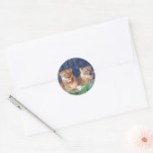 Rond Sticker de lionne (Enveloppe)