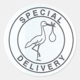 Rond Sticker de livraison spéciale