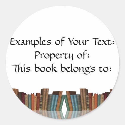 Rond Sticker de livre encadré (Devant)