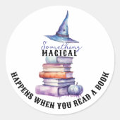 Rond Sticker de livre magique (Devant)