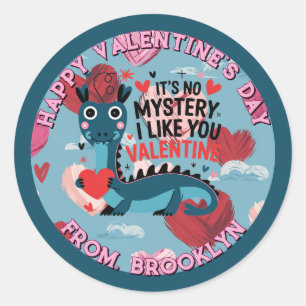 Rond Sticker de Loch Ness Valentine