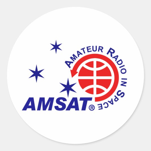 Rond Sticker de logo AMSAT (Devant)