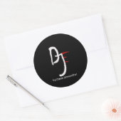 Rond Sticker de logo DJE (6 pack) (Enveloppe)