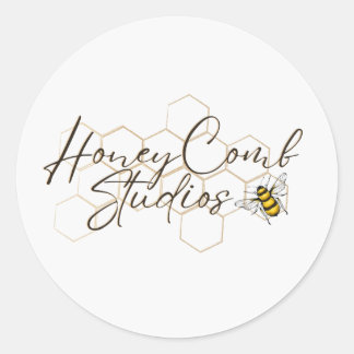 Rond Sticker de logo HoneyComb Studios