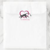 Rond sticker de logo Lemur Love Classic (Sac)