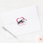 Rond sticker de logo Lemur Love Classic (Enveloppe)