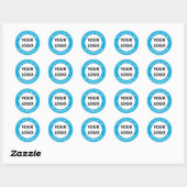 Rond Sticker de logo promotionnel du texte et des coule (Feuille)