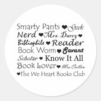 Rond Sticker de logo " Smarty Pants"