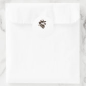 Rond Sticker de look dense Denim Capybara (Sac)