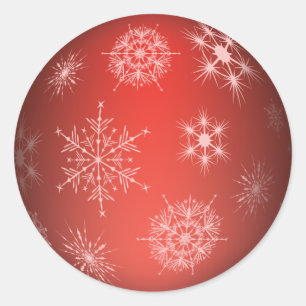 Rond Sticker de l'ornement de Noël