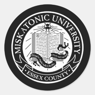 Rond Sticker de l'université Miskatonic