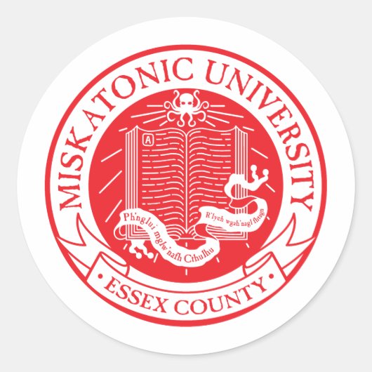 Rond Sticker de l'université Miskatonic (Devant)