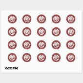 Rond Sticker de l'université Miskatonic (Feuille)