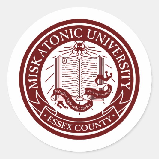 Rond Sticker de l'université Miskatonic (Devant)