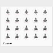 Rond Sticker de lustre (Feuille)