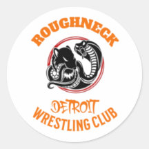 Sticker de lutte à col roux