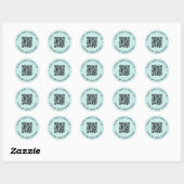 Rond Sticker de magasin de code QR personnalisé (Feuille)