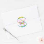 Rond Sticker de magasin sucré Chevron (Enveloppe)