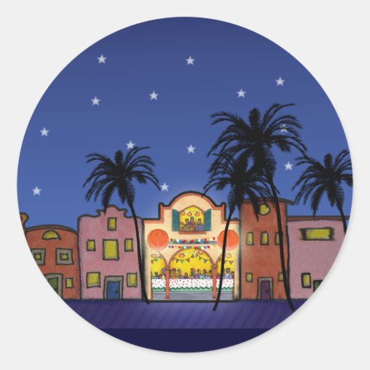 Rond Sticker de maison de vacances S011 (Devant)