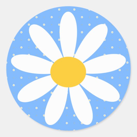 Rond Sticker de marguerite (Devant)